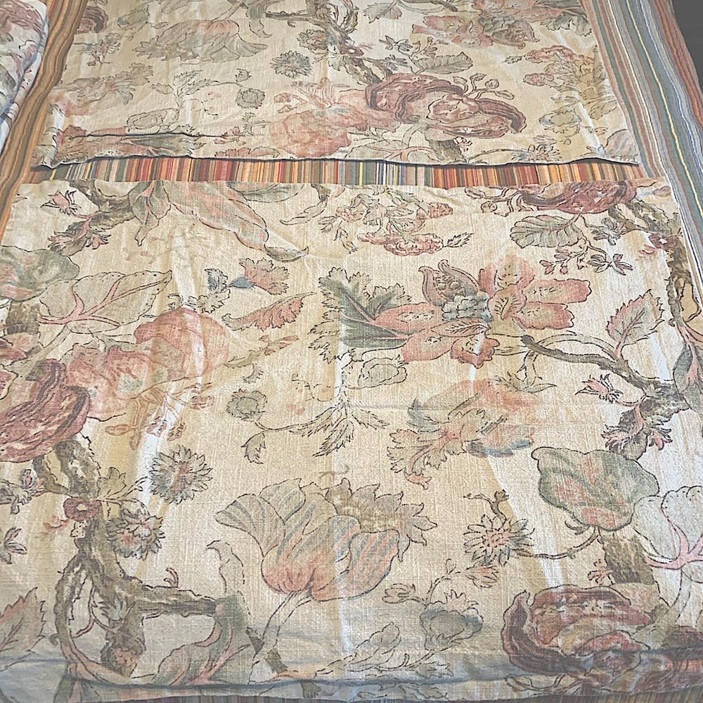 Pottery Barn duvet with shams